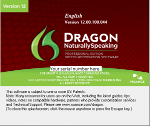 dragon naturally speaking software serial number