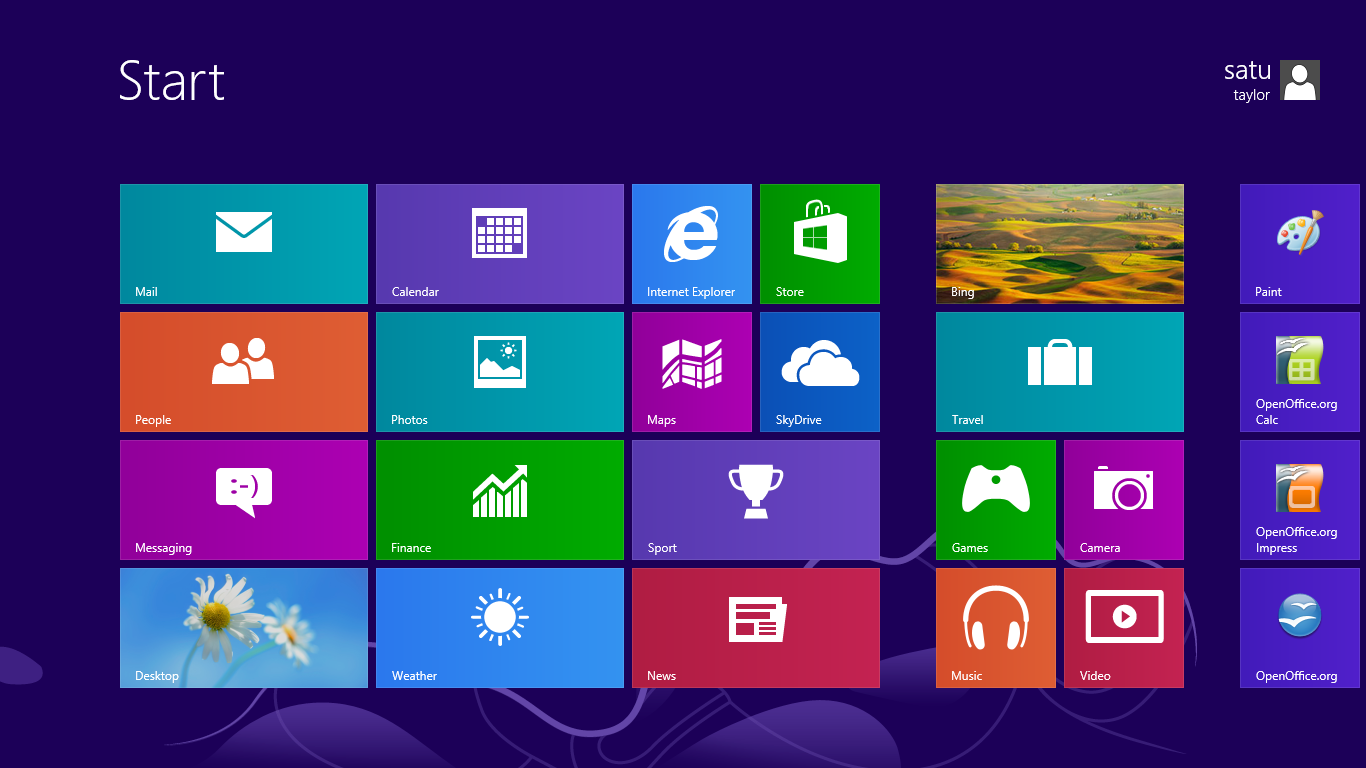 Windows 8 Start Menu
