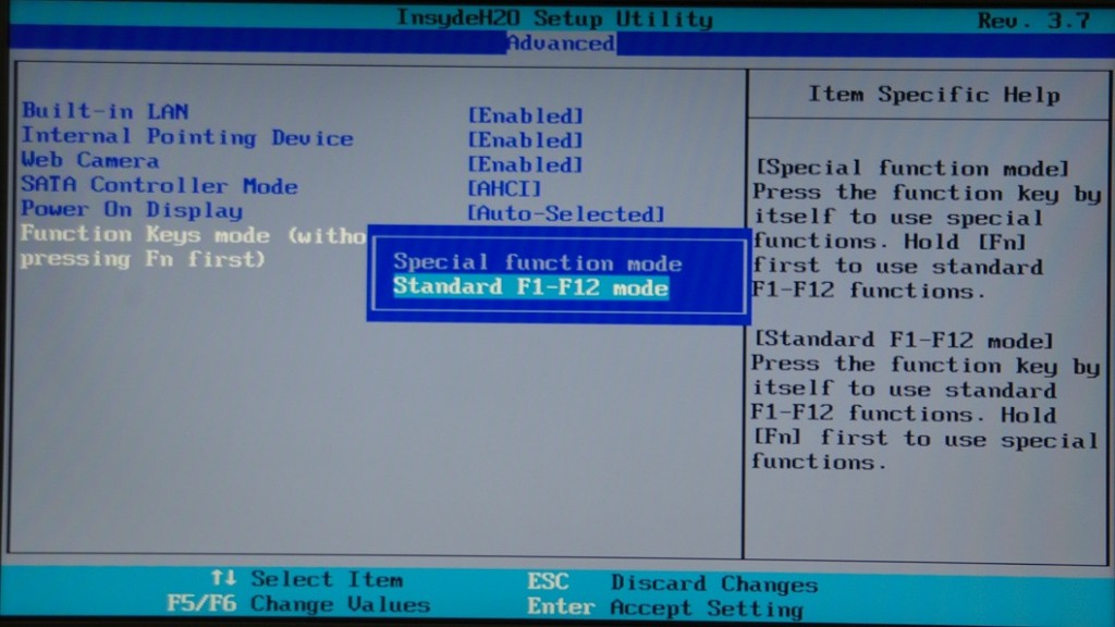 Changing Function Keys mode on some Toshiba laptops FixKB