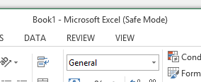 excel safemode
